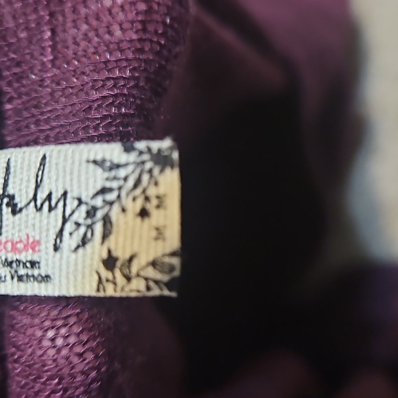 Free People So Dramatic Plum Bell Sleeve Top - Picture 10 of 11